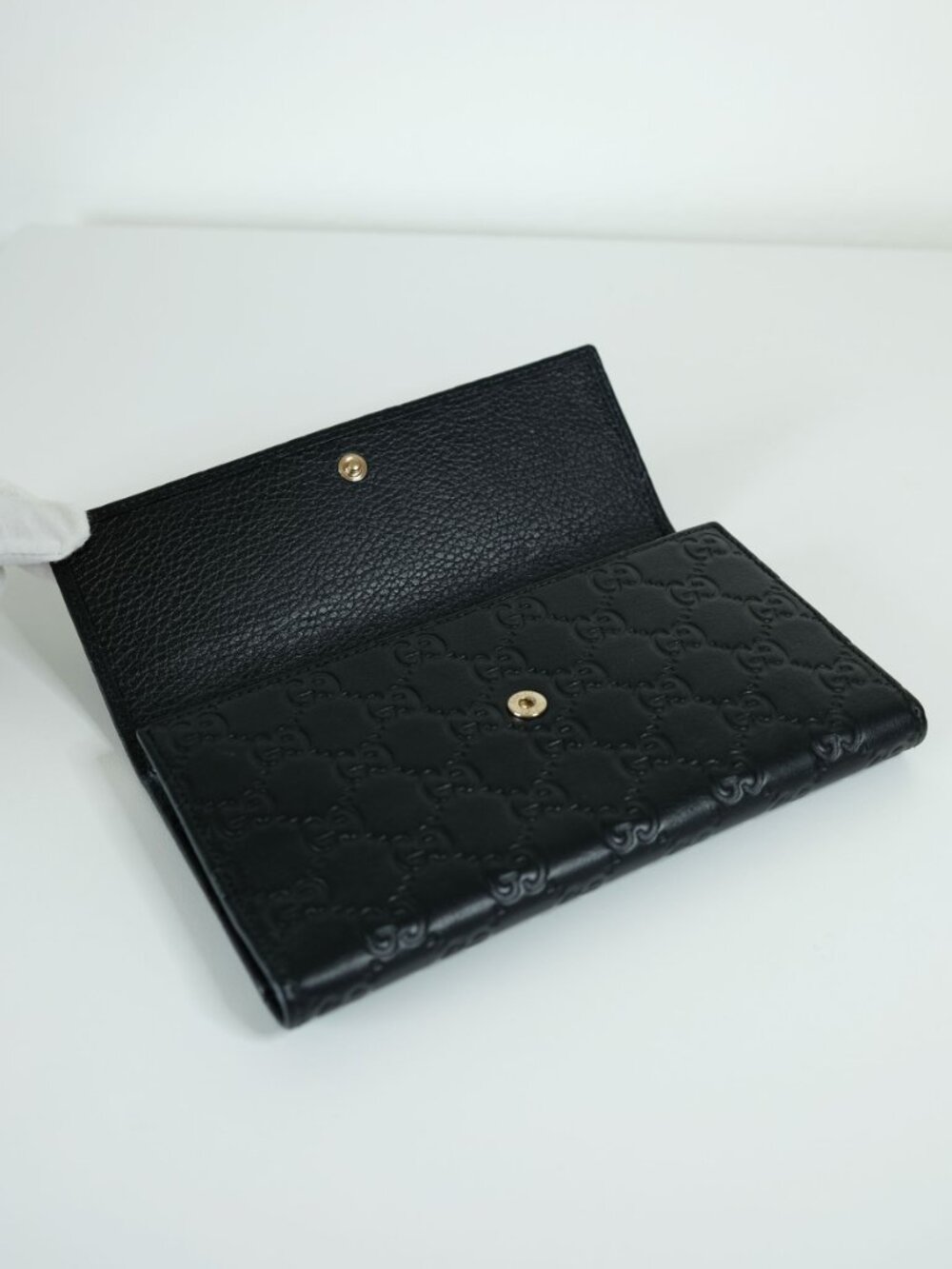 Gucci Guccissima Leather Wallet, Excellent Condition, Matte Black - Picture 6 of 16